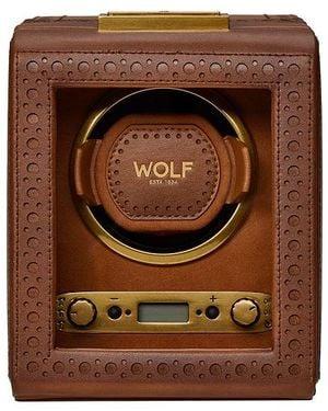 Wolf Brogue Single Winder - Brown