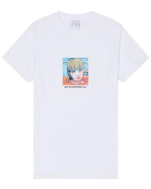 Sci-Fi Fantasy Leaking Eyes Tee - White