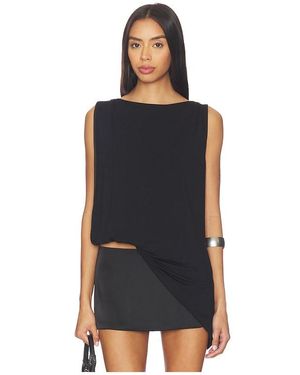 superdown Caprice Asymmetrical Top - Black