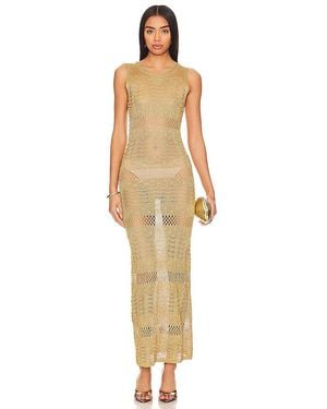 MORE TO COME Sevyn Midi Dress - Natural
