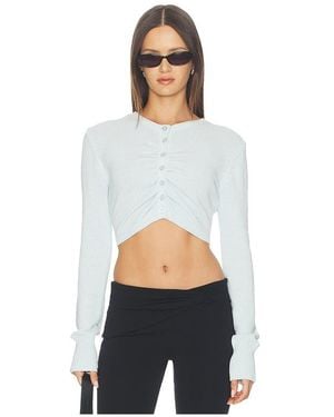 FRAME GILET JOYRIDE en Blue - Blanc