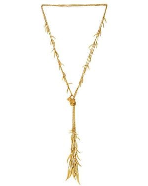 Zimmermann Bisutería Mira Lariat En Color Oro Metálico Talla - Blanco