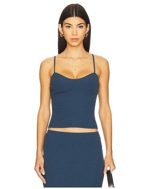 LNA Geripptes Top Love - Blau