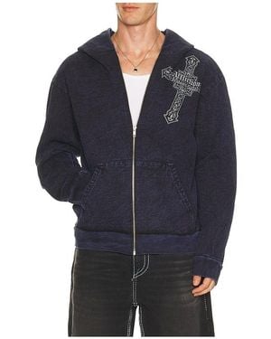 Affliction Hoodie Seeker - Blau