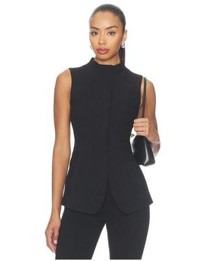 ALIGNE Cynthia Funnel Neck Waistcoat - Blue