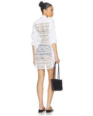 PQ Swim Lace Millie Tie Tunic Dress - White