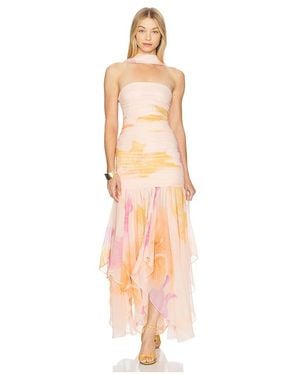retroféte Teryn Silk Dress - White
