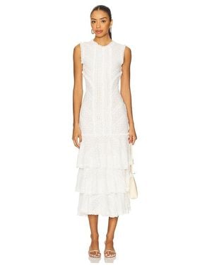 Cinq À Sept Midi-Kleid Maceio - Weiß