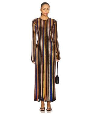 Ulla Johnson Albie Knit Long Sleeve Dress - Multicolour