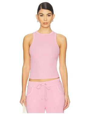 Frankie's Bikinis Emma Thermal Tank Top - Pink