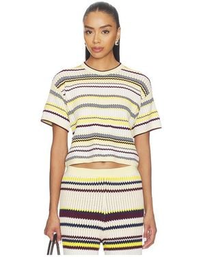 Jonathan Simkhai Camiseta Manga Corta Tenley En Color Amarillo Talla (Tambiãn En Xs, S) - Multicolor