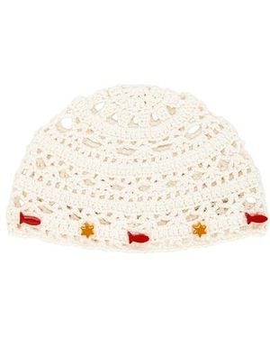 Lack of Color X Revolve Crochet Hat - White