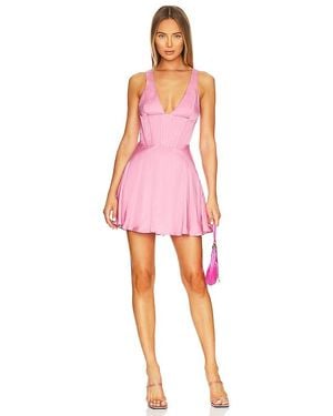 Bardot Anika Corset Satin Dress - Pink