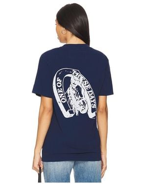 One Of These Days Lucky Number 73 T-Shirt - Blue