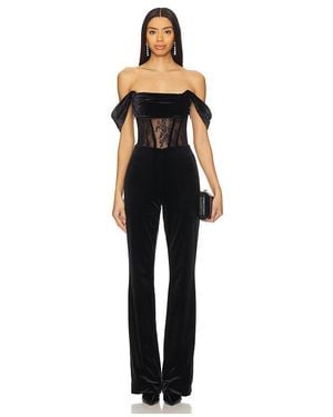 retroféte Leni Jumpsuit En Color Negro Talla (También En Xxl)