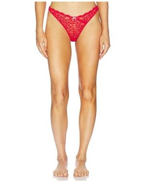 Fleur du Mal Bianca Lace Thong - Orange