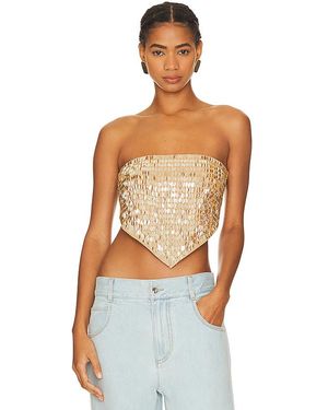 Camila Coelho Oberteil Mirabel - Mettallic