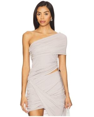 Helmut Lang Asymmetric Protect Top - White
