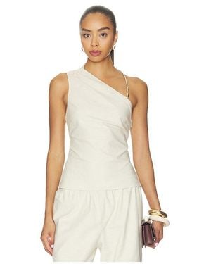 ALL THE WAYS Simone Asymmetrical Top - Natural