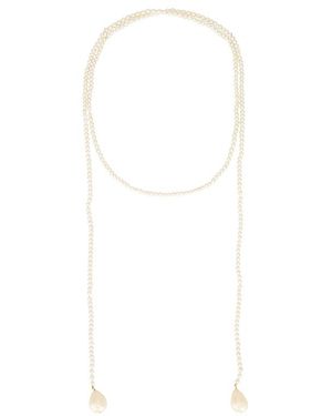 Galley Los Angeles Neck Scarf Necklace - White