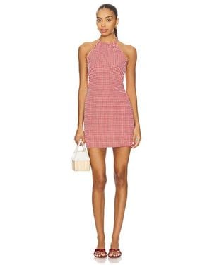 Hunza G Halter Neck Mini Dress - Red
