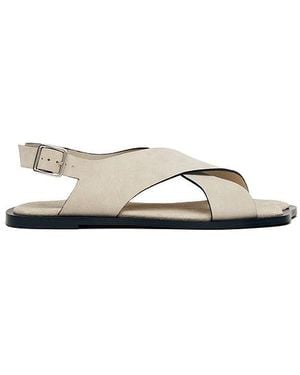 Alohas Nalu Suede Sandal - White