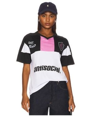 ANTI SOCIAL SOCIAL CLUB Get Weird Soccer Jersey - Black