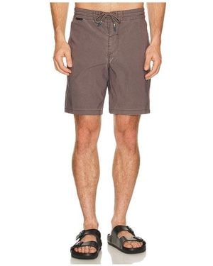 Dark Seas Go To Panel Boardshort - Brown