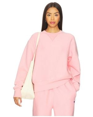 Champion Essentials Reverse Weave Crew Neck Sweatshirt - Pink