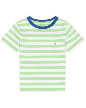 Polo Ralph Lauren Short Sleeve Jersey Knit Striped T-Shirt - Green