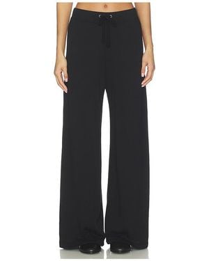 James Perse Wide Leg Sweatpant - Black