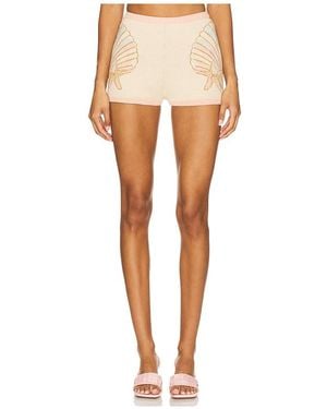 retroféte Franklyn Knit Short - White