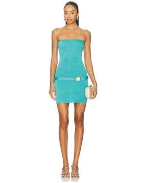 strapless open back dress Asta Resort Natalia Mini Dress in Azalea Sequin – Hills Shire Hire