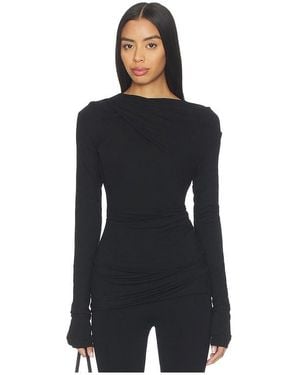 Entire studios Drape Top - Black