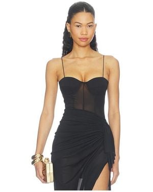 Alex Perry Cupped Bodysuit - Black
