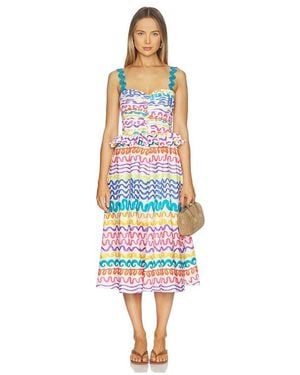 Celiab Serpentine Dress - White