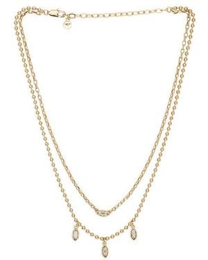 Ettika Mini Crystal Charm Necklace - Metallic