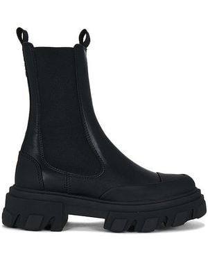 Ganni Boot Cleated Mid Chelsea - Schwarz
