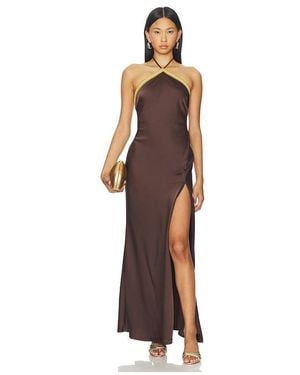Runaway the Label Shae Halter Maxi Dress - Multicolor