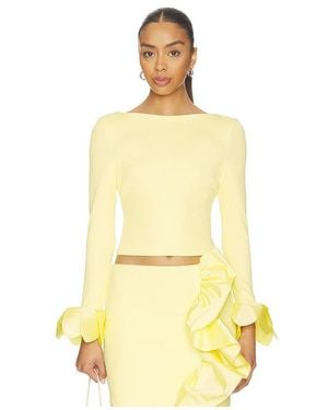 PATBO Taffeta Tarsila Top - Yellow