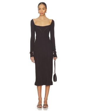 Free People Vestido Jersey Allister En Color Marrón Talla (También En M, S, Xl, Xs) - Negro