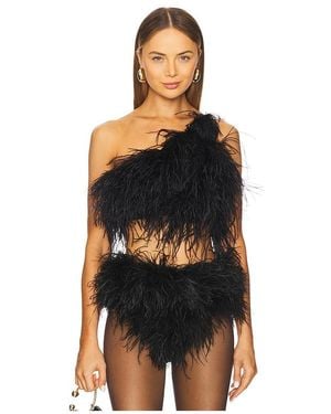 Santa Brands Feather Top - Black