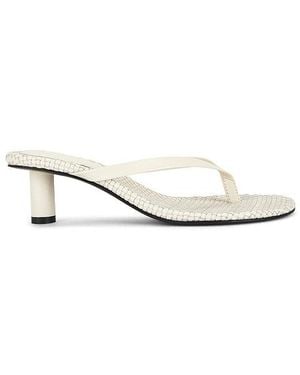 St. Agni High-Heels Woven Thong - Weiß