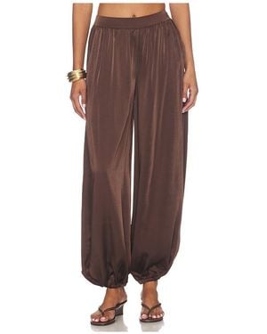 Bardot Nikola Satin Balloon Pant - Brown