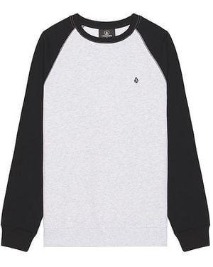 Volcom Sudadera Homak En Color Gris Claro Talla (También En M, S, Xl/1X) - Negro