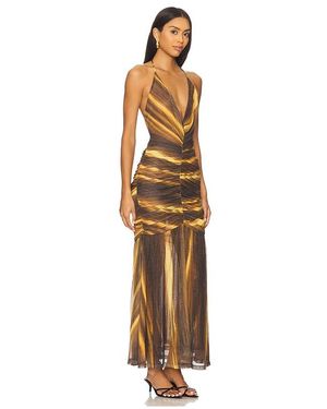 Bardot Lora Broderie Maxi Dress in Natural | Lyst