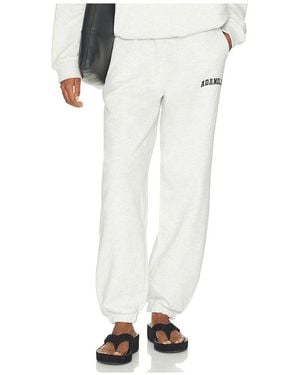 ADANOLA Varsity Sweatpants en Grey - Blanc