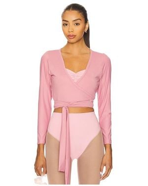 PORT DE BRAS Sage Wrap Top - Pink