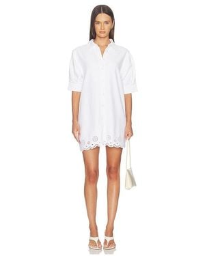 FRAME The Eyelet Play Dress - White