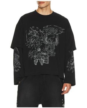 JUNGLES JUNGLES Loud Noises Long Sleeve Tee - Black